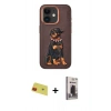 MARSİLYAN™- iPhone 11 Kılıf Nova Form Koleksiyonu - Siyah Bilvis Hayalet Cam Ekran Koruyucu + Rainbow Kamera Lens Koruma Cam - KI