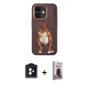 MARSİLYAN™- iPhone 11 Kılıf Nova Form Koleksiyonu - Siyah Bilvis Hayalet Cam Ekran Koruyucu + PVD Metal Kamera Lens - MI