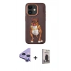 MARSİLYAN™- iPhone 11 Kılıf Nova Form Koleksiyonu - Siyah Bilvis Hayalet Cam Ekran Koruyucu + Raze Metal Kamera Lens - MR