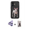 MARSİLYAN™- iPhone 11 Kılıf Nova Form Koleksiyonu - Siyah Bilvis Hayalet Cam Ekran Koruyucu + Raze Metal Kamera Lens - MR