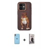 MARSİLYAN™- iPhone 11 Kılıf Nova Form Koleksiyonu - Siyah Bilvis Hayalet Cam Ekran Koruyucu + Neon Fosforlu Kamera Lens - TU