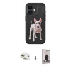 MARSİLYAN™- iPhone 11 Kılıf Nova Form Koleksiyonu - Siyah Bilvis Hayalet Cam Ekran Koruyucu + Pers Alüminyum Kamera Lens - GD