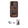 MARSİLYAN™- iPhone 11 Kılıf Nova Form Koleksiyonu - Siyah Bilvis Hayalet Cam Ekran Koruyucu + Pers Alüminyum Kamera Lens - GI