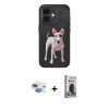 MARSİLYAN™- iPhone 11 Kılıf Nova Form Koleksiyonu - Siyah Bilvis Hayalet Cam Ekran Koruyucu + Pers Alüminyum Kamera Lens - GI