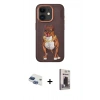 MARSİLYAN™- iPhone 11 Kılıf Nova Form Koleksiyonu - Siyah Bilvis Hayalet Cam Ekran Koruyucu + Pers Alüminyum Kamera Lens - LT