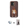 MARSİLYAN™- iPhone 11 Kılıf Nova Form Koleksiyonu - Siyah Bilvis Hayalet Cam Ekran Koruyucu + Pers Alüminyum Kamera Lens - GI