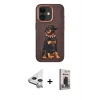 MARSİLYAN™- iPhone 11 Kılıf Nova Form Koleksiyonu - Siyah Bilvis Hayalet Cam Ekran Koruyucu + Raze Metal Kamera Lens - GS
