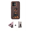 MARSİLYAN™- iPhone 11 Kılıf Nova Form Koleksiyonu - Siyah Bilvis Hayalet Cam Ekran Koruyucu + Raze Metal Kamera Lens - SH