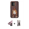 MARSİLYAN™- iPhone 11 Kılıf Nova Form Koleksiyonu - Siyah Bilvis Hayalet Cam Ekran Koruyucu + Raze Metal Kamera Lens - SH