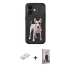 MARSİLYAN™- iPhone 11 Kılıf Nova Form Koleksiyonu - Siyah Bilvis Hayalet Cam Ekran Koruyucu + Renkli Kamera Lens Koruma Cam - TU