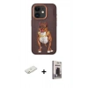 MARSİLYAN™- iPhone 11 Kılıf Nova Form Koleksiyonu - Siyah Bilvis Hayalet Cam Ekran Koruyucu + Renkli Kamera Lens Koruma Cam - TU