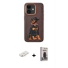 MARSİLYAN™- iPhone 11 Kılıf Nova Form Koleksiyonu - Siyah Bilvis Hayalet Cam Ekran Koruyucu + Renkli Kamera Lens Koruma Cam - YL