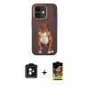 MARSİLYAN™- iPhone 11 Kılıf Nova Form Koleksiyonu - Siyah Buffer Cam Ekran Koruyucu + PVD Metal Kamera Lens - YL