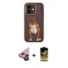 MARSİLYAN™- iPhone 11 Kılıf Nova Form Koleksiyonu - Siyah Buffer Cam Ekran Koruyucu + Raze Metal Kamera Lens - SH