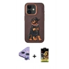 MARSİLYAN™- iPhone 11 Kılıf Nova Form Koleksiyonu - Siyah Buffer Cam Ekran Koruyucu + Raze Metal Kamera Lens - MR