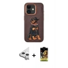 MARSİLYAN™- iPhone 11 Kılıf Nova Form Koleksiyonu - Siyah Buffer Cam Ekran Koruyucu + Raze Metal Kamera Lens - GS