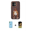 MARSİLYAN™- iPhone 11 Kılıf Nova Form Koleksiyonu - Siyah Buffer Cam Ekran Koruyucu + Neon Fosforlu Kamera Lens - YL