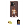 MARSİLYAN™- iPhone 11 Kılıf Nova Form Koleksiyonu - Siyah Buffer Hayalet Cam Ekran Koruyucu + Kırmızı Rainbow Kamera Lens Koruma Cam