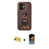 MARSİLYAN™- iPhone 11 Kılıf Nova Form Koleksiyonu - Siyah Buffer Hayalet Cam Ekran Koruyucu + Kırmızı Rainbow Kamera Lens Koruma Cam