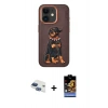 MARSİLYAN™- iPhone 11 Kılıf Nova Form Koleksiyonu - Siyah Buffer Hayalet Cam Ekran Koruyucu + Pers Alüminyum Kamera Lens - LT