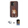 MARSİLYAN™- iPhone 11 Kılıf Nova Form Koleksiyonu - Siyah Buffer Hayalet Cam Ekran Koruyucu + Pers Alüminyum Kamera Lens - LT