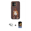 MARSİLYAN™- iPhone 11 Kılıf Nova Form Koleksiyonu - Siyah Buffer Hayalet Cam Ekran Koruyucu + Pers Alüminyum Kamera Lens - YL