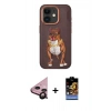 MARSİLYAN™- iPhone 11 Kılıf Nova Form Koleksiyonu - Siyah Buffer Hayalet Cam Ekran Koruyucu + Raze Metal Kamera Lens - SH