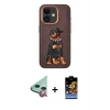 MARSİLYAN™- iPhone 11 Kılıf Nova Form Koleksiyonu - Siyah Buffer Hayalet Cam Ekran Koruyucu + Raze Metal Kamera Lens - KI
