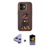 MARSİLYAN™- iPhone 11 Kılıf Nova Form Koleksiyonu - Siyah Buffer Hayalet Cam Ekran Koruyucu + Raze Metal Kamera Lens - MR