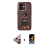 MARSİLYAN™- iPhone 11 Kılıf Nova Form Koleksiyonu - Siyah Buffer Hayalet Cam Ekran Koruyucu + Raze Metal Kamera Lens - SH