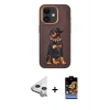 MARSİLYAN™- iPhone 11 Kılıf Nova Form Koleksiyonu - Siyah Buffer Hayalet Cam Ekran Koruyucu + Raze Metal Kamera Lens - GS