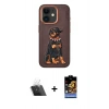 MARSİLYAN™- iPhone 11 Kılıf Nova Form Koleksiyonu - Siyah Buffer Hayalet Cam Ekran Koruyucu + Kamera Lens Koruma Cam - SF