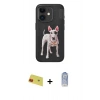 MARSİLYAN™- iPhone 11 Kılıf Nova Form Koleksiyonu - Siyah Joko Magic 5D Cam + Kırmızı Rainbow Kamera Lens Koruma Cam