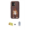 MARSİLYAN™- iPhone 11 Kılıf Nova Form Koleksiyonu - Siyah Joko Magic 5D Cam + Kırmızı Rainbow Kamera Lens Koruma Cam