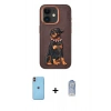 MARSİLYAN™- iPhone 11 Kılıf Nova Form Koleksiyonu - Siyah Joko Magic 5D Cam + Neon Fosforlu Kamera Lens - TU