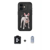 MARSİLYAN™- iPhone 11 Kılıf Nova Form Koleksiyonu - Siyah Joko Magic 5D Cam + PVD Metal Kamera Lens - MI