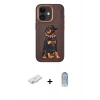 MARSİLYAN™- iPhone 11 Kılıf Nova Form Koleksiyonu - Siyah Joko Magic 5D Cam + Renkli Kamera Lens Koruma Cam - SI