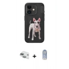 MARSİLYAN™- iPhone 11 Kılıf Nova Form Koleksiyonu - Siyah Joko Magic 5D Cam + Yeşil Pers Alüminyum Kamera Lens