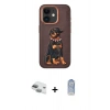 MARSİLYAN™- iPhone 11 Kılıf Nova Form Koleksiyonu - Siyah Joko Magic 5D Cam + Yeşil Pers Alüminyum Kamera Lens