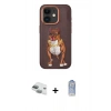 MARSİLYAN™- iPhone 11 Kılıf Nova Form Koleksiyonu - Siyah Joko Magic 5D Cam + Yeşil Pers Alüminyum Kamera Lens