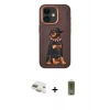 MARSİLYAN™- iPhone 11 Kılıf Nova Form Koleksiyonu - Siyah Joko Magic 5D Hayalet Cam + Gold Pers Alüminyum Kamera Lens
