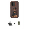MARSİLYAN™- iPhone 11 Kılıf Nova Form Koleksiyonu - Siyah Joko Magic 5D Hayalet Cam + Kamera Lens Koruma Cam - SF