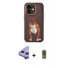 MARSİLYAN™- iPhone 11 Kılıf Nova Form Koleksiyonu - Siyah Joko Magic 5D Hayalet Cam + Mor Raze Metal Kamera Lens