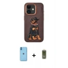 MARSİLYAN™- iPhone 11 Kılıf Nova Form Koleksiyonu - Siyah Joko Magic 5D Hayalet Cam + Neon Fosforlu Kamera Lens - MI