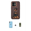 MARSİLYAN™- iPhone 11 Kılıf Nova Form Koleksiyonu - Siyah Joko Magic 5D Hayalet Cam + Neon Fosforlu Kamera Lens - TU