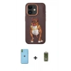 MARSİLYAN™- iPhone 11 Kılıf Nova Form Koleksiyonu - Siyah Joko Magic 5D Hayalet Cam + Yeşil Neon Fosforlu Kamera Lens