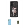 MARSİLYAN™- iPhone 11 Kılıf Nova Form Koleksiyonu - Siyah Joko Magic 5D Hayalet Cam + Yeşil Neon Fosforlu Kamera Lens
