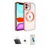 MARSİLYAN™- iPhone 11 Kılıf Nova Işık Özel Seri - Şeffaf Pasifik Cam Ekran Koruyucu + Kamera Lens Koruma Cam - SF