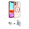 MARSİLYAN™- iPhone 11 Kılıf Nova Işık Özel Seri - Şeffaf Royal Nano Ekran Koruyucu + Pers Alüminyum Kamera Lens - LT