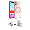 MARSİLYAN™- iPhone 11 Kılıf Nova Işık Özel Seri - Şeffaf Royal Nano Ekran Koruyucu + Raze Metal Kamera Lens - GS